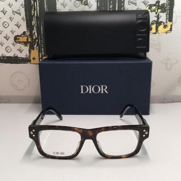 Dior Tortoise Shell Glasses CD DIAMONDO S31 - Picture 3 of 10